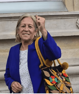 Ana Páez es madre de una de las víctimas de los falsos positivos de Soacha ocurridos en 2008 - crédito tomada de @MissPoirot07/X- Colprensa