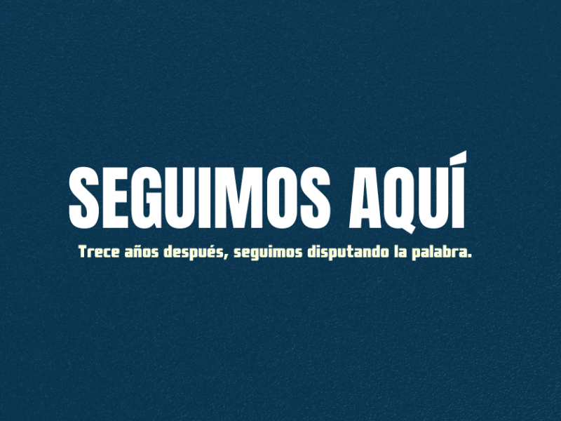 Trece años disputando la palabra: EnREDados por la vida digna y la&nbsp;paz